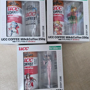 개별가능)에반게리온 ucc캔커피 콜라보 피규어