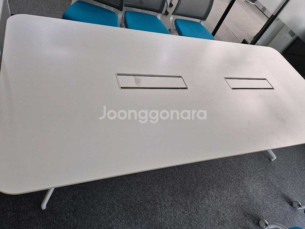 퍼시스 회의용테이블+의자--0