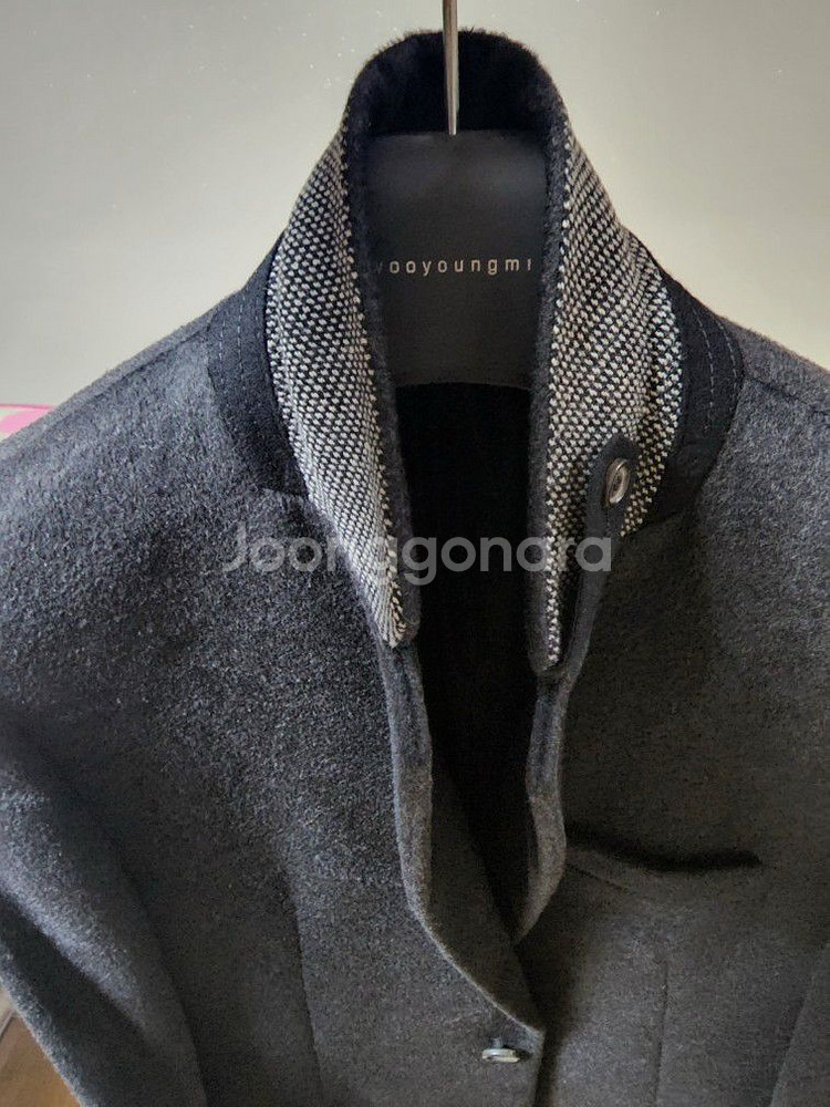 우영미 솔리드옴므 그레이 슬림핏 코트 팝니다 정장 자켓--0