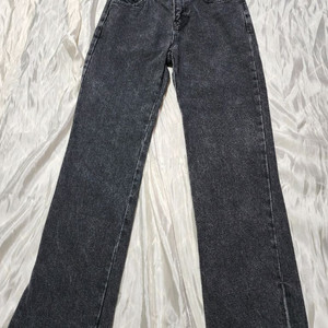 흑청 일자바지 옆트임 데님 팬츠 S사이즈 (실착없음)