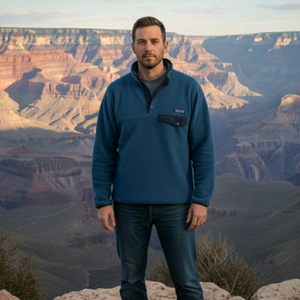 파타고니아 신칠라 스냅티 풀오버 글래스블루 S