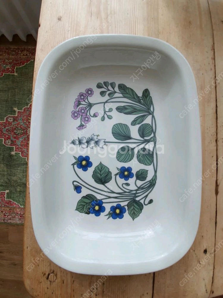 아라비아핀란드 플로라 사각플래터 서빙접시--0