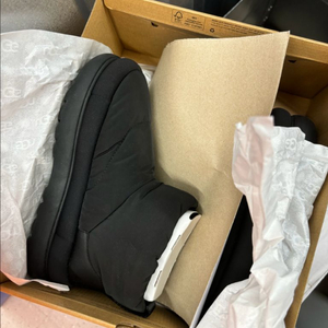 어그 패딩 플랫폼 미니 부츠 size7