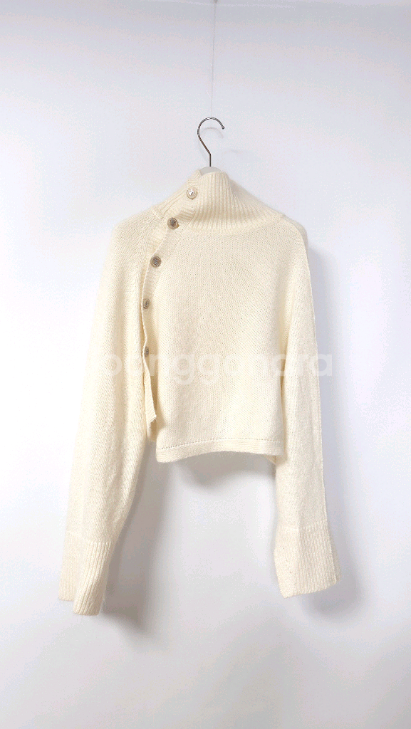 한섬 타임 2024 캐시미어 블랜디드 언발런스 볼레로F--2