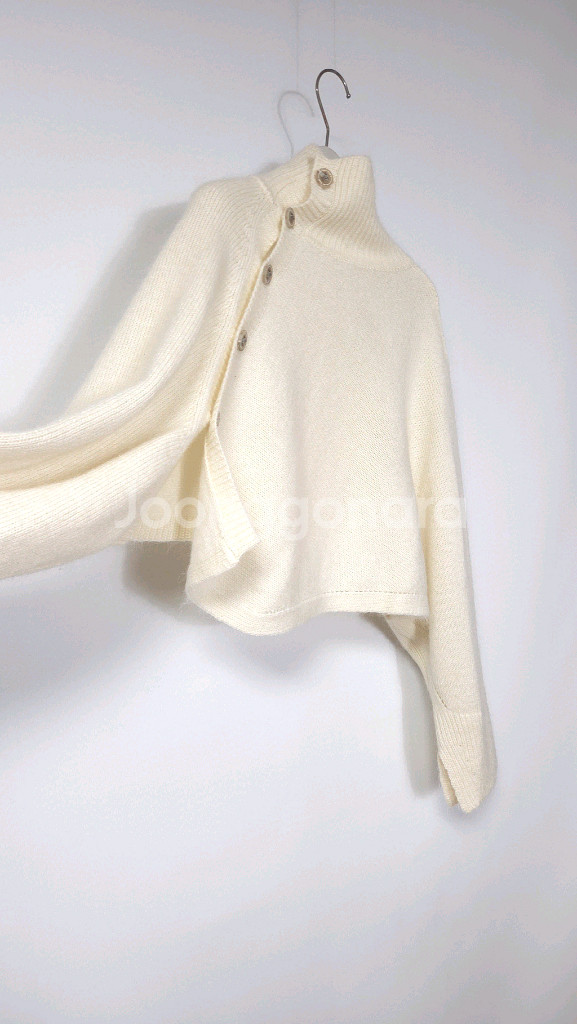 한섬 타임 2024 캐시미어 블랜디드 언발런스 볼레로F--4