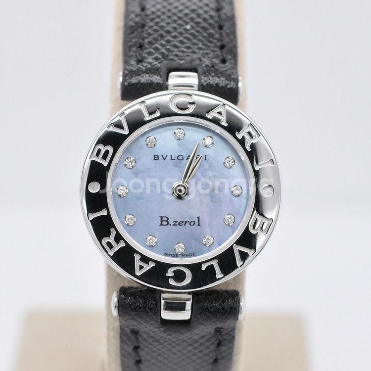 불가리 비제로원 다이아몬드 자개판 여성 사파이노 시계--0