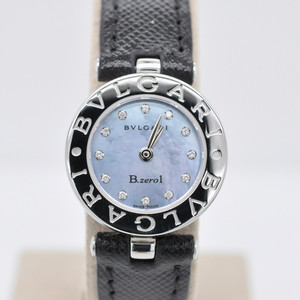 불가리 비제로원 다이아몬드 자개판 여성 사파이노 시계