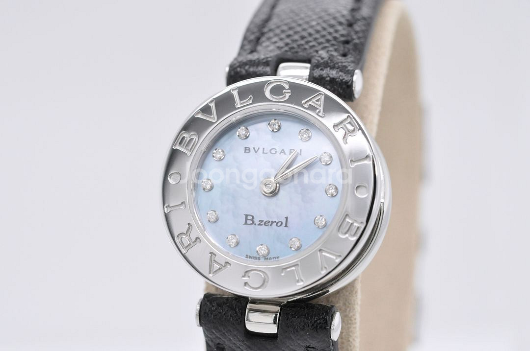 불가리 비제로원 다이아몬드 자개판 여성 사파이노 시계--2