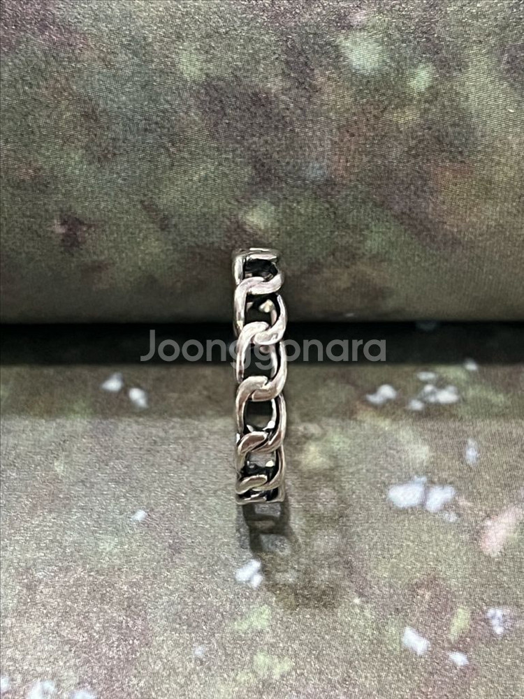 가벼운 체인 925 실버 은 반지 #13--1