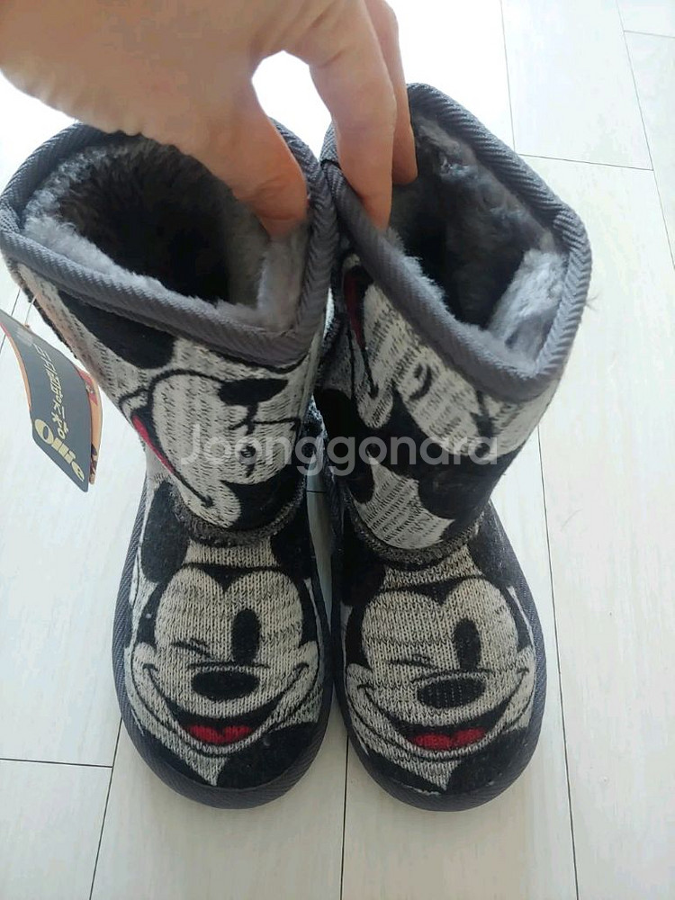 (새상품)디즈니 미키 털부츠 어그부츠 195사이즈--1