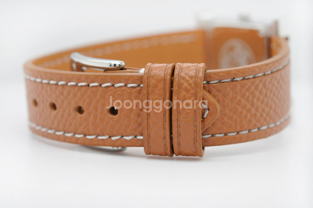 에르메스 H아워 SS 중고명품 여성용 가죽 손목시계--7