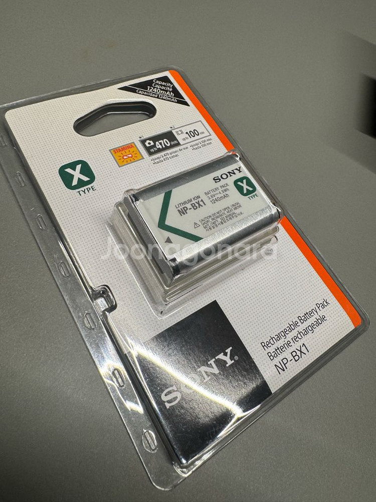 (미개봉,2개) 소니 정품 NP-BX1 배터리--0