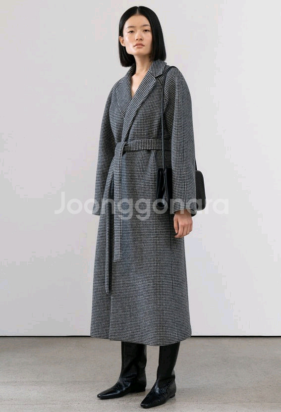 orr 체크로브 코트--0