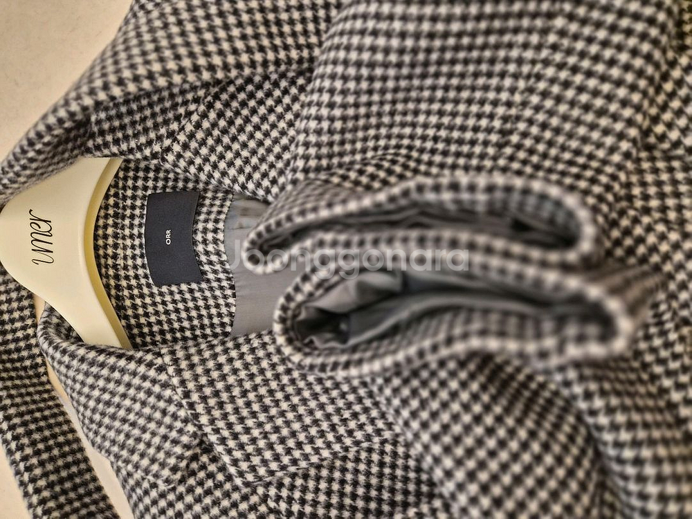 orr 체크로브 코트--2