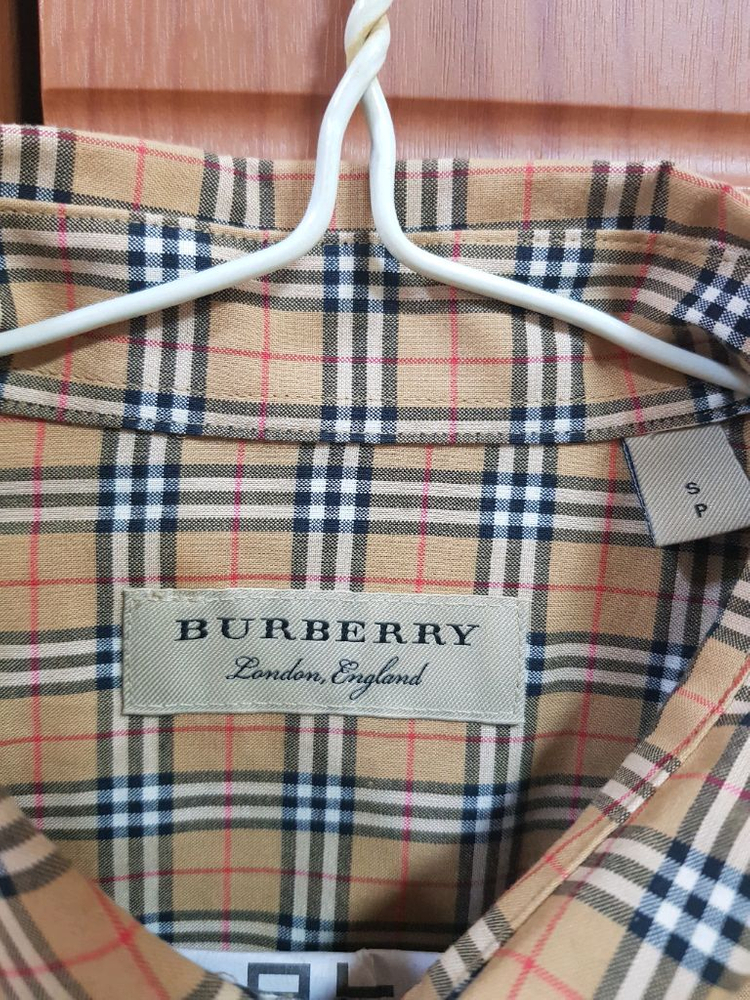 버버리 남성 체크셔츠--2