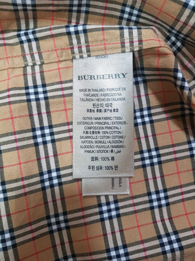 버버리 남성 체크셔츠--3
