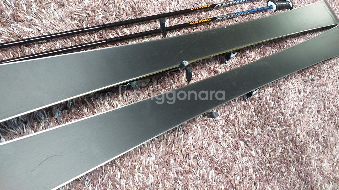 살로몬 스키 155cm, 시나노 카본 스키폴 110cm--6