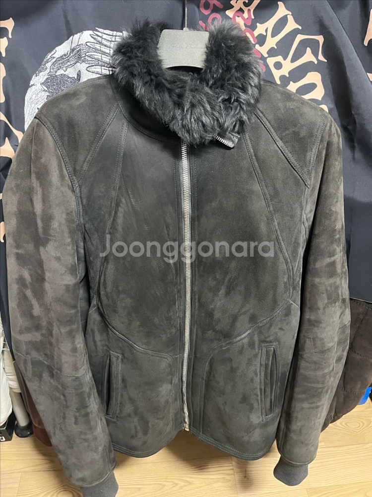 릭오웬스 intarsia high neck 퍼무스탕50--9