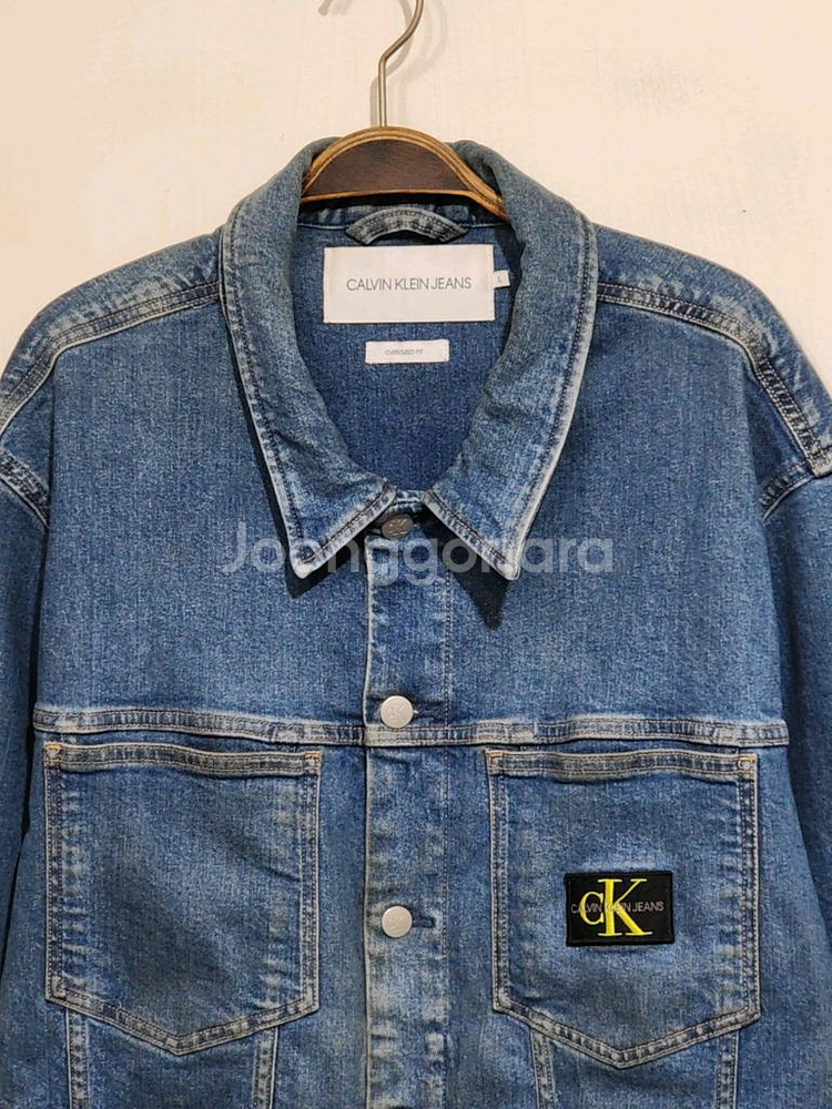 (XL) 캘빈클라인 청자켓 스판 CK 데님자켓 빈티지--1