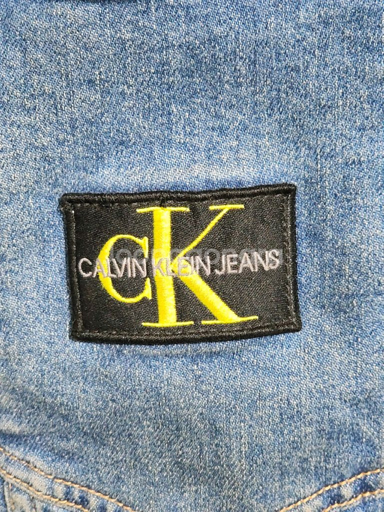 (XL) 캘빈클라인 청자켓 스판 CK 데님자켓 빈티지--3