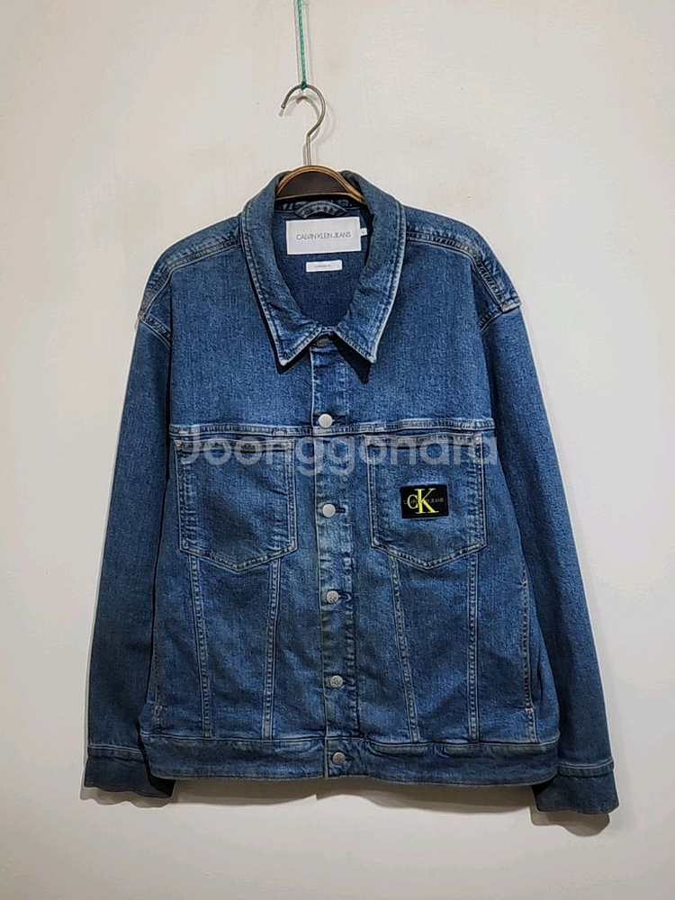 (XL) 캘빈클라인 청자켓 스판 CK 데님자켓 빈티지--0