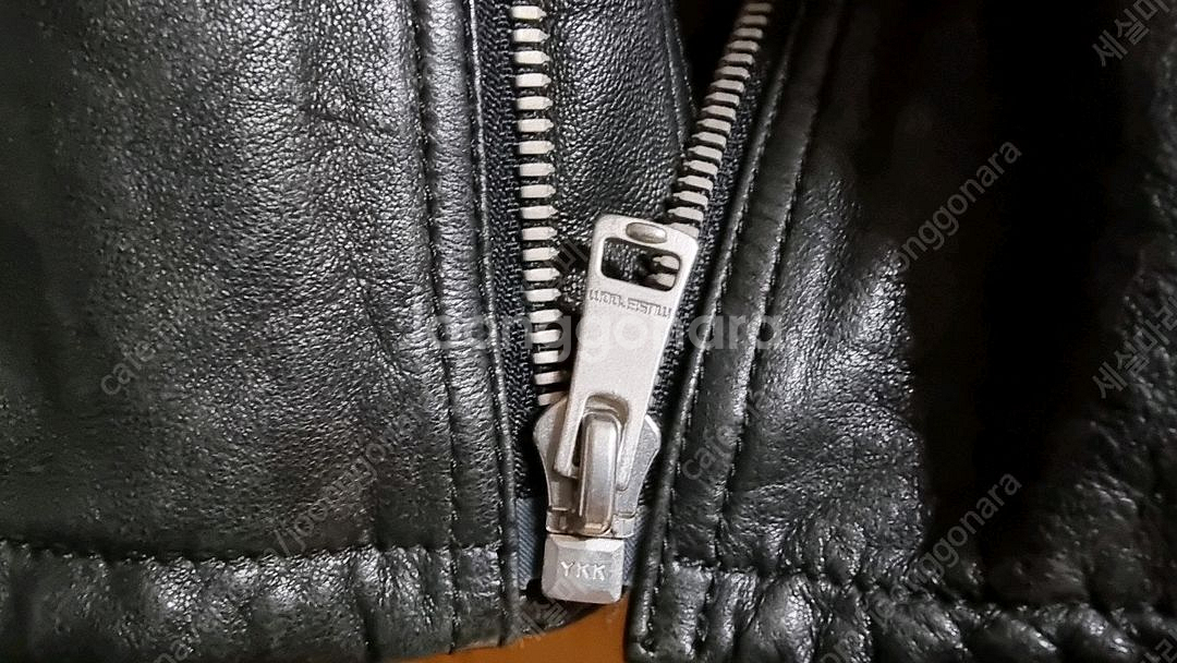 뮤즈룸 남자 라이더 가죽자켓 44사이즈 (95,슬림10--4