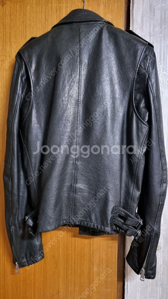 뮤즈룸 남자 라이더 가죽자켓 44사이즈 (95,슬림10--3