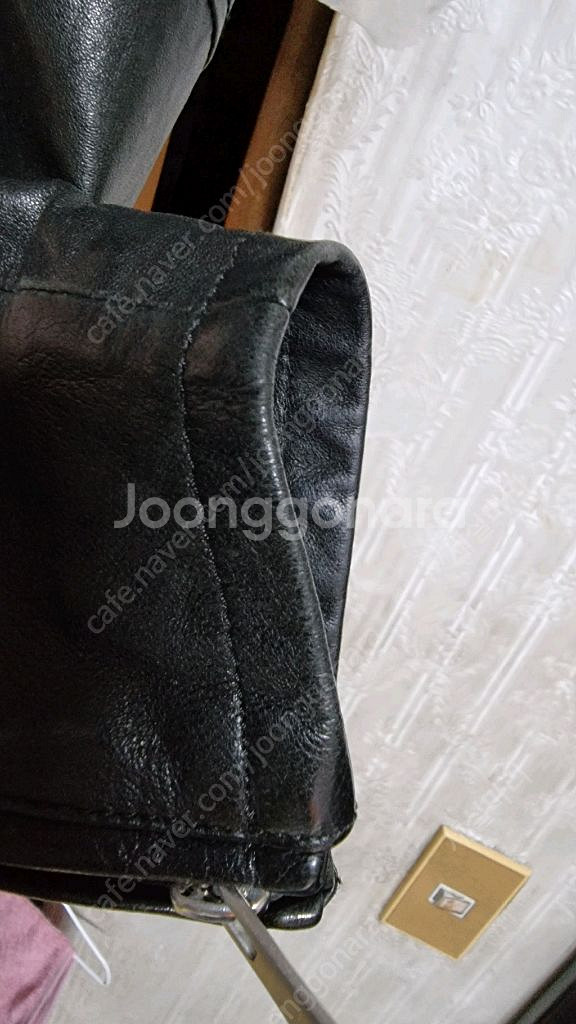 뮤즈룸 남자 라이더 가죽자켓 44사이즈 (95,슬림10--6