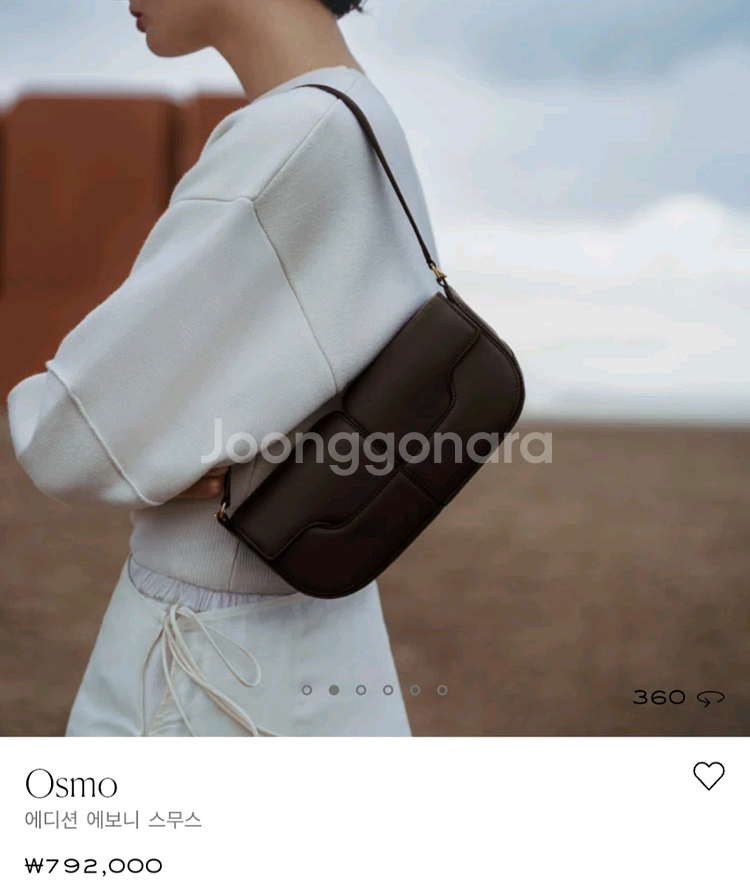 폴렌느 오스모 에보니 숄더백--7