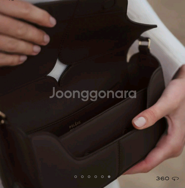 폴렌느 오스모 에보니 숄더백--8