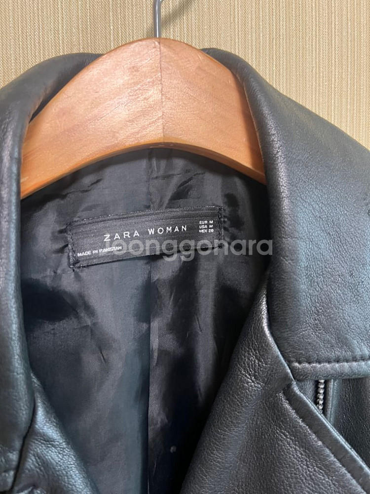 자라 여자 레더자켓--2
