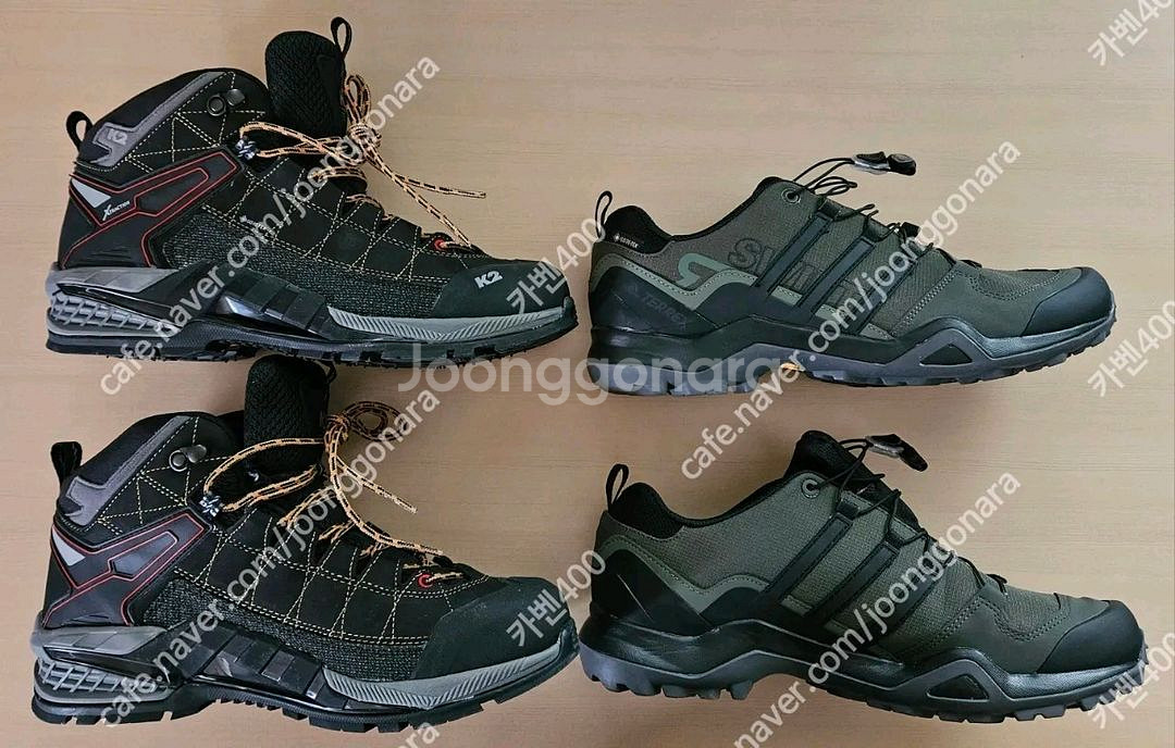 K2등산화270/아디다스등산화275/등산가방--1