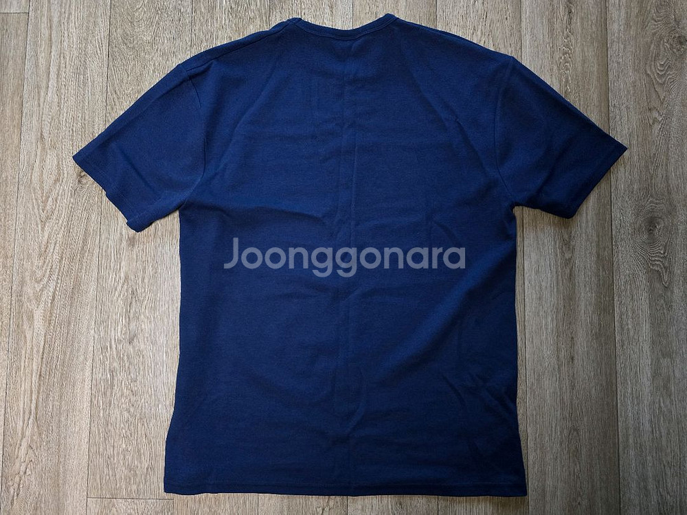 유핑 골드라벨 세미오버핏 반팔티 블루블랙 L 팝니다--2