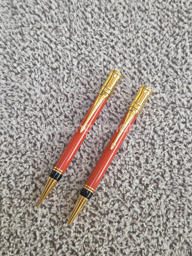 파카 듀오폴드 오렌지 구형 볼펜 샤프--0