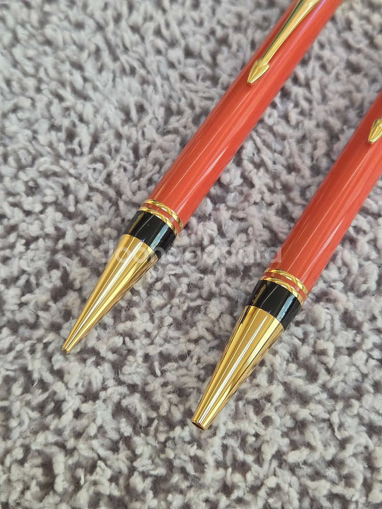 파카 듀오폴드 오렌지 구형 볼펜 샤프--1