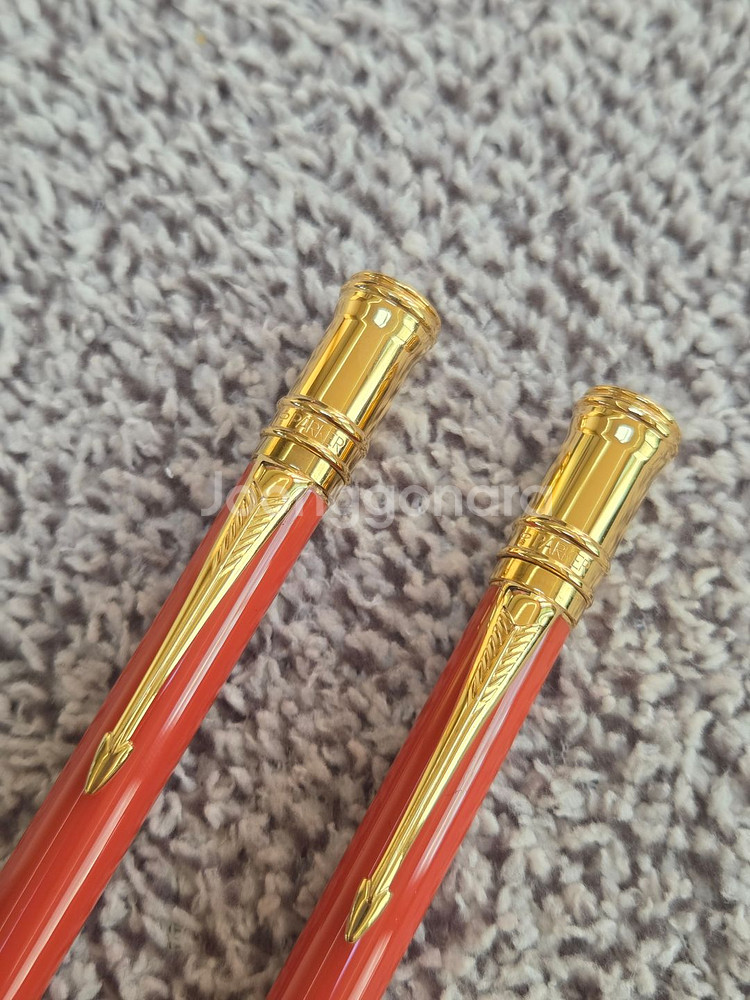 파카 듀오폴드 오렌지 구형 볼펜 샤프--2