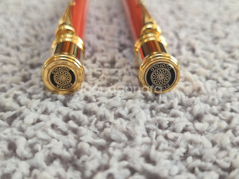 파카 듀오폴드 오렌지 구형 볼펜 샤프--3