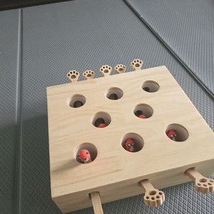 고양이 두더지 잡기 노즈워크 캣토이 8구 장난감