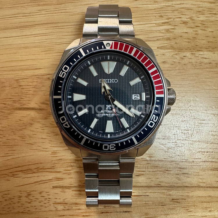 세이코 사무라이 오토매틱 손목시계 다이버워치--1