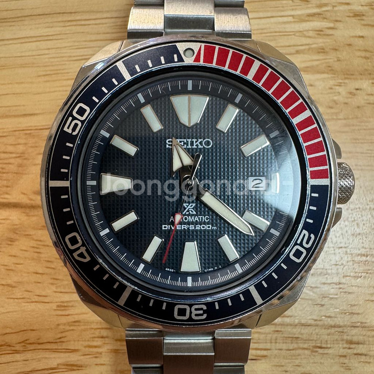 세이코 사무라이 오토매틱 손목시계 다이버워치--2