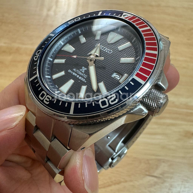 세이코 사무라이 오토매틱 손목시계 다이버워치--3