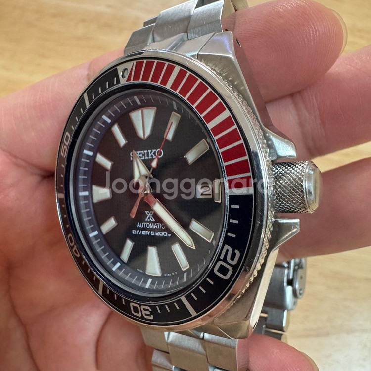 세이코 사무라이 오토매틱 손목시계 다이버워치--5