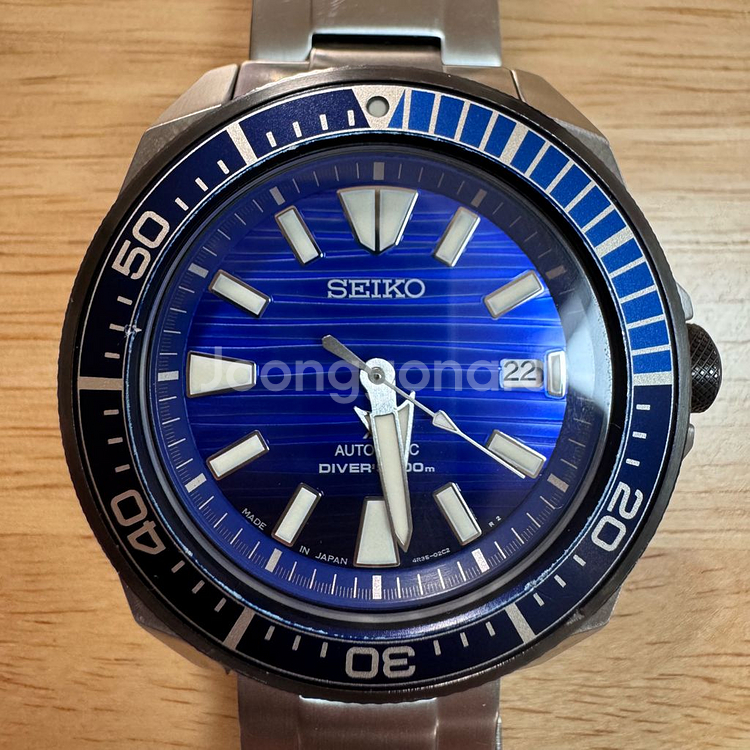 세이코 오토매틱 손목시계 사무라이 다이버워치--1