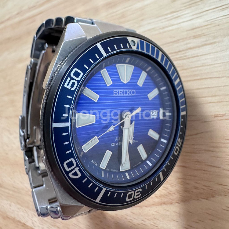 세이코 오토매틱 손목시계 사무라이 다이버워치--6