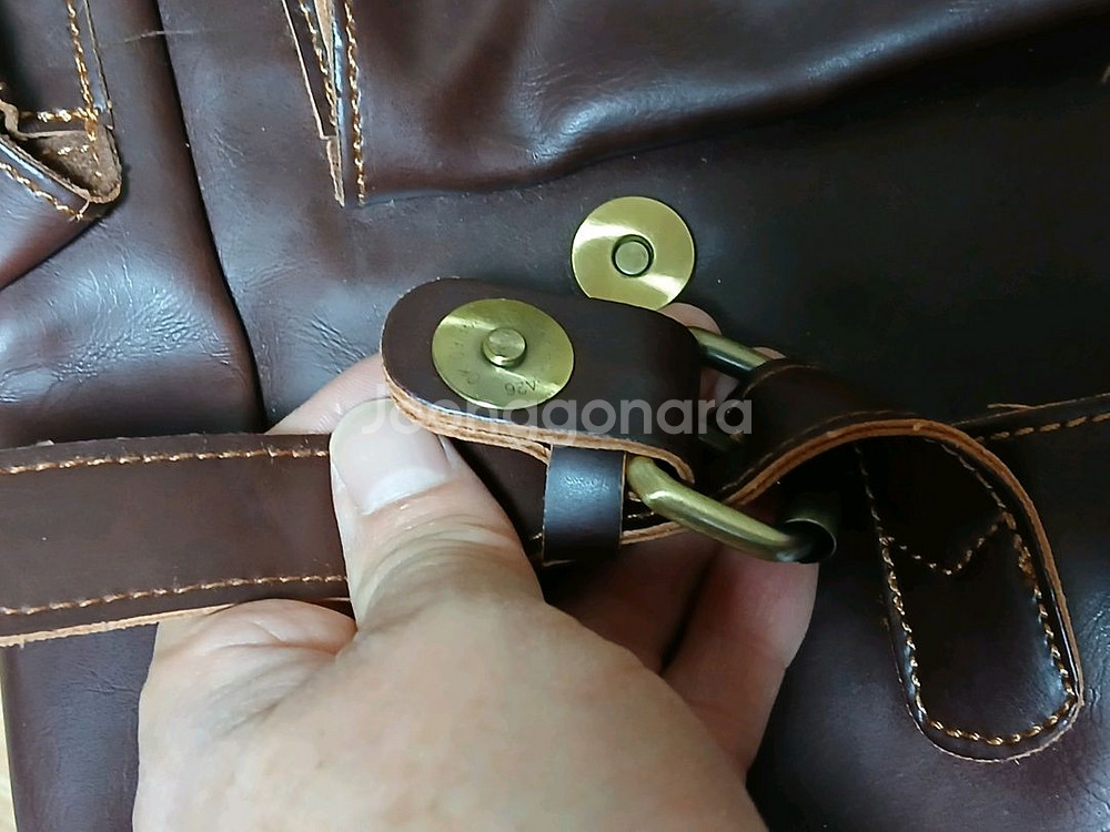 일본 소가죽 백팩--2