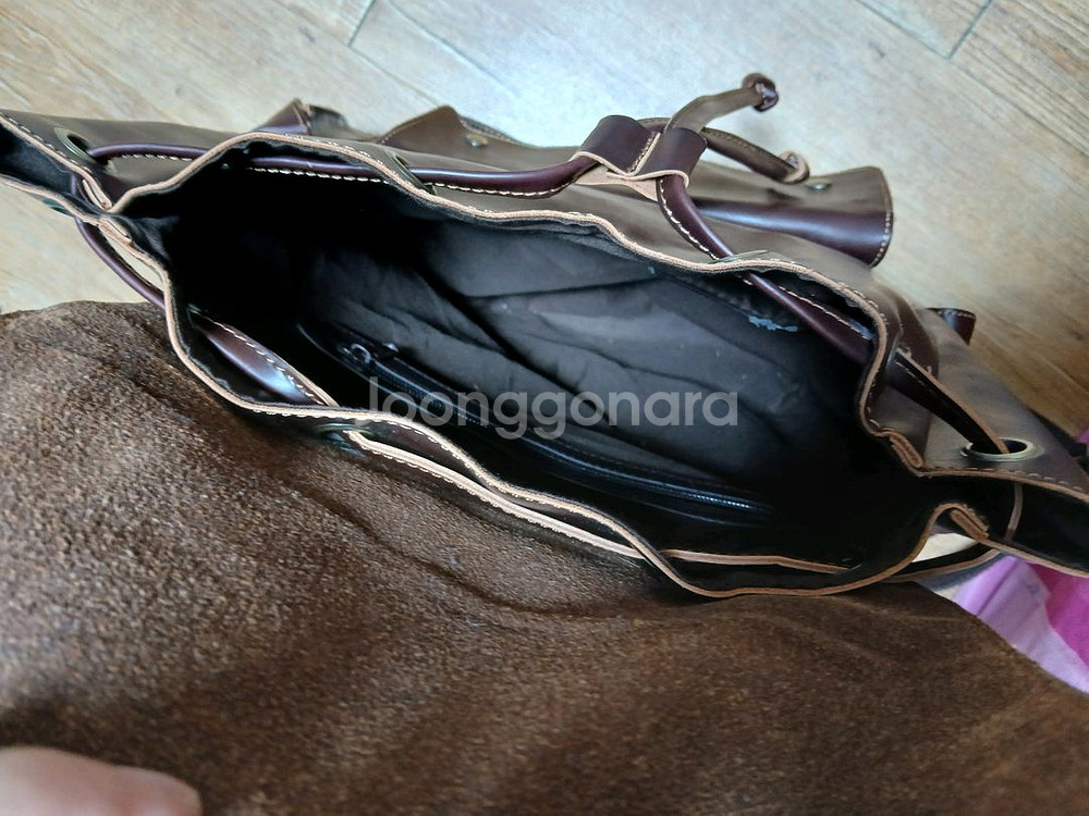 일본 소가죽 백팩--1