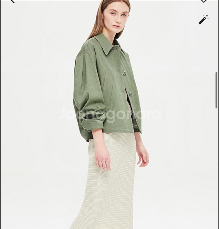 한섬 타임 데님 자켓 청자켓 아우터 랑방 마인 시스템--0