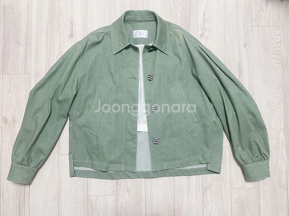 한섬 타임 데님 자켓 청자켓 아우터 랑방 마인 시스템--2