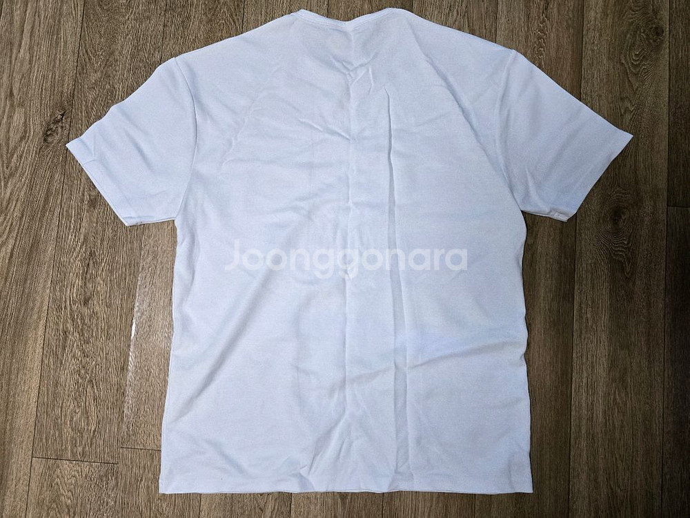 유핑 골드라벨 세미오버핏 반팔티 화이트 L 팝니다--2