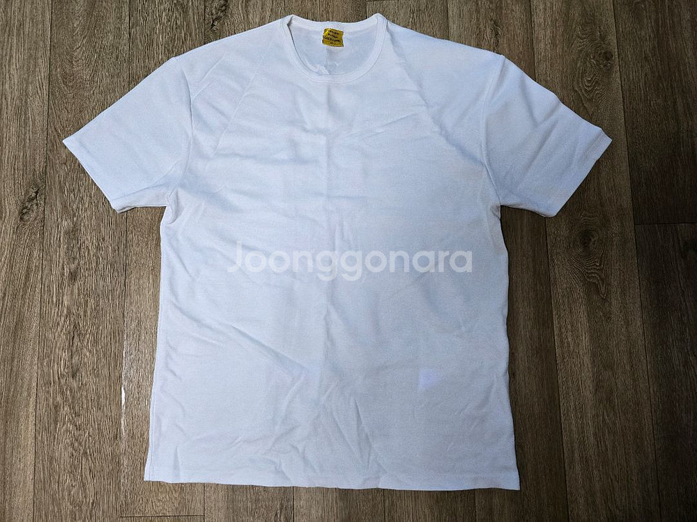 유핑 골드라벨 세미오버핏 반팔티 화이트 L 팝니다--0